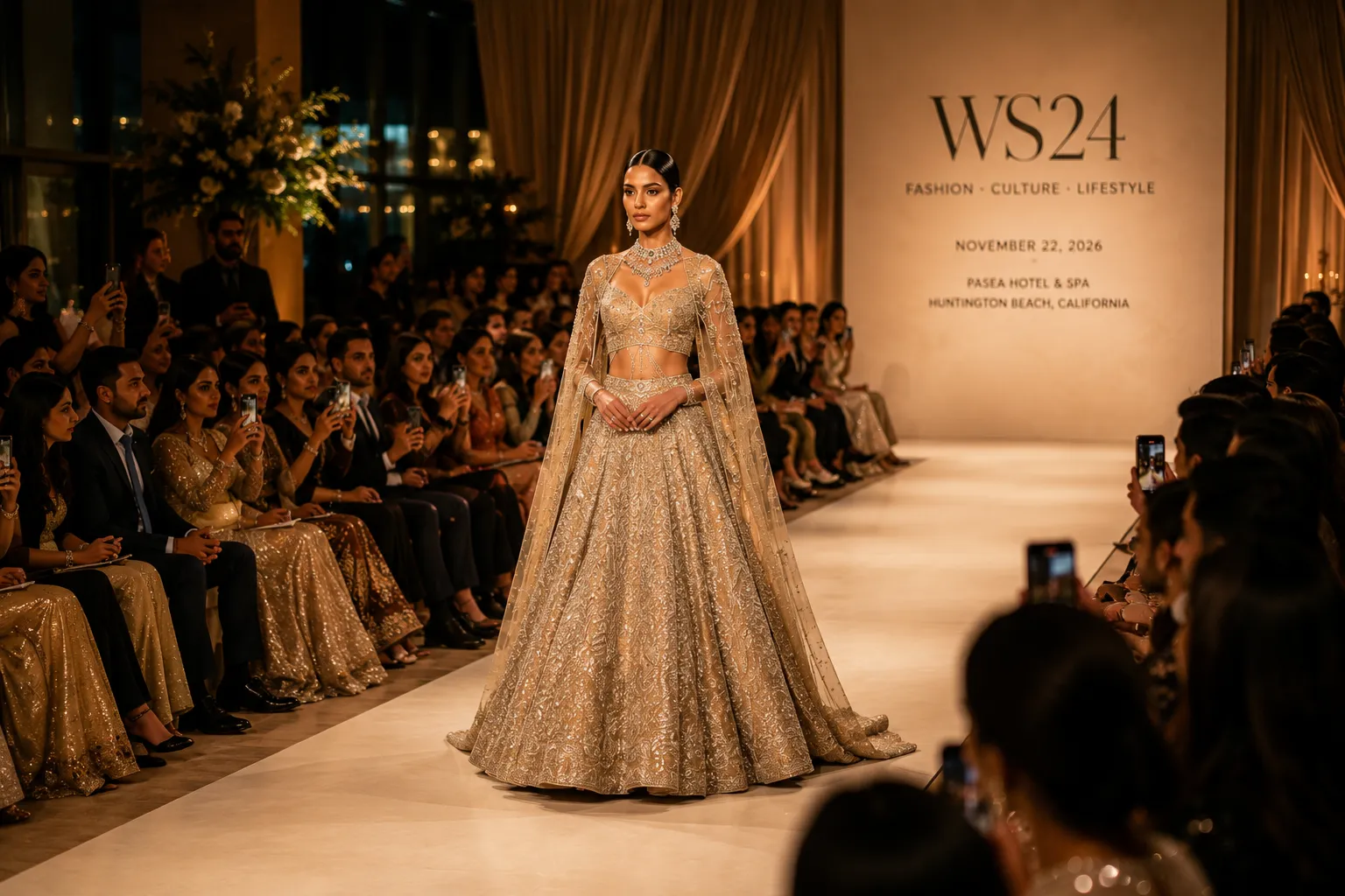 Visual concept of a WS24 runway presentation